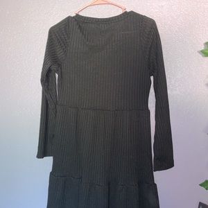 Black Ribbed Dress